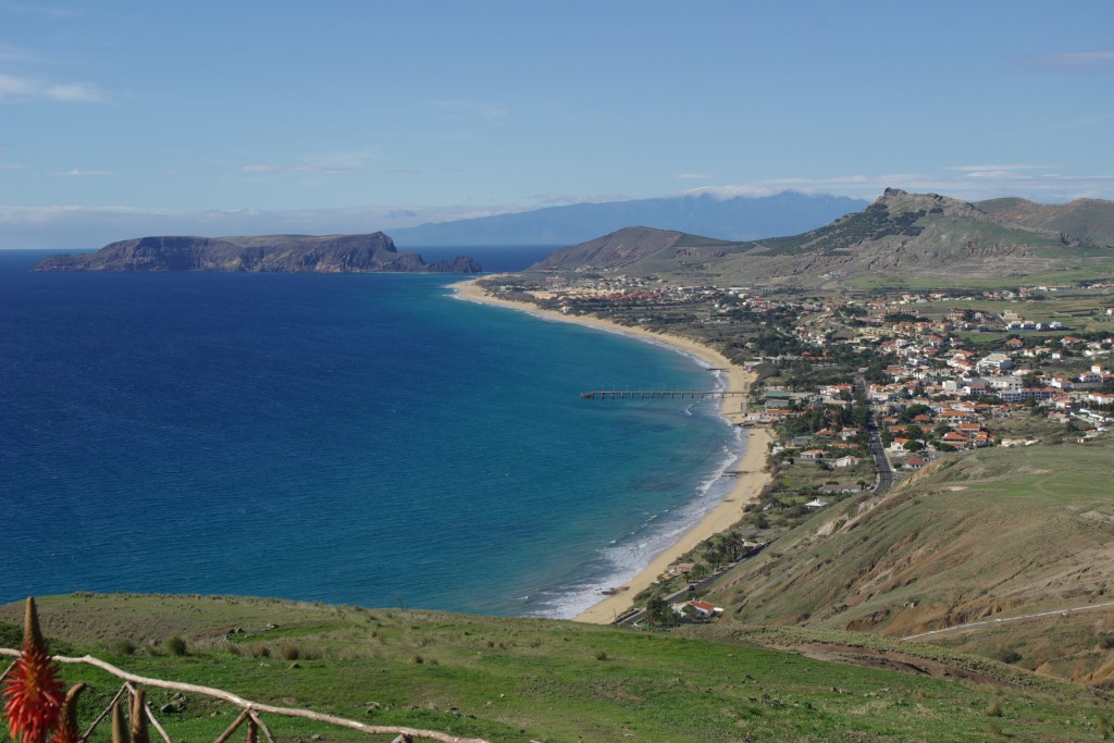 Stranden på Porto Santos 9 km lång.