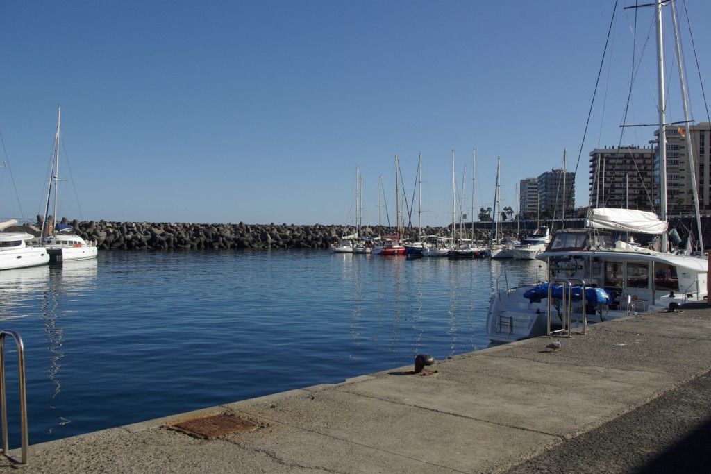 Den enda pontonbryggan i den lilla södra hamnen.